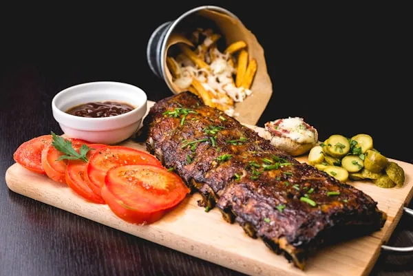 Costilla de cerdo glaseada
